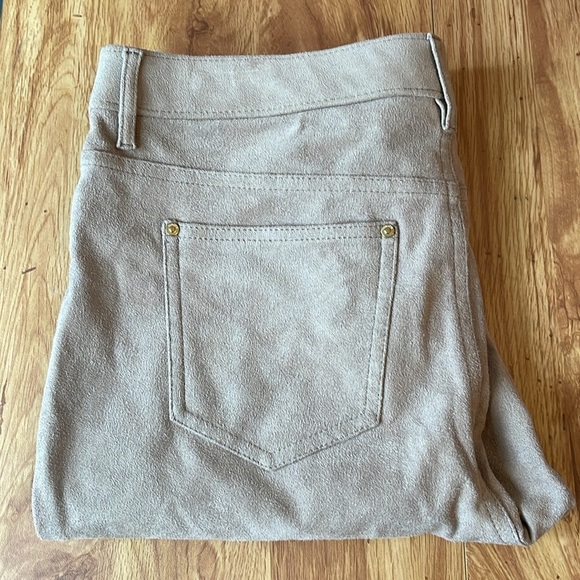Chico's Pants - Chico's Classic Tan Suede Pants - Size 1 (US 8-10)